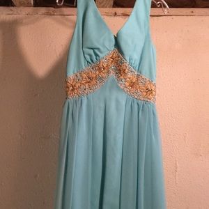 Vintage Dress Blue sequence